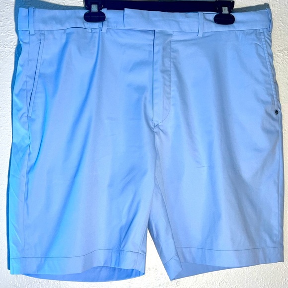 Ralph Lauren RLX Classic Fit Preppy Golf Shorts Men`s Size 38 Light Blue Chino - Picture 1 of 8